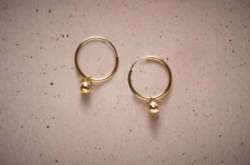 Małe złote kółka - biżuteria